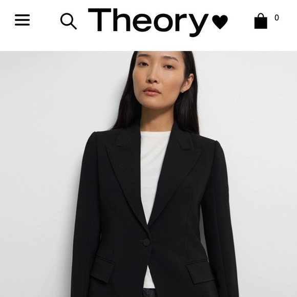 Theory Jackets & Blazers - 2-piece THEORY wool suit. Excellent Pre-owned condition. Size 6. Black. Classic.